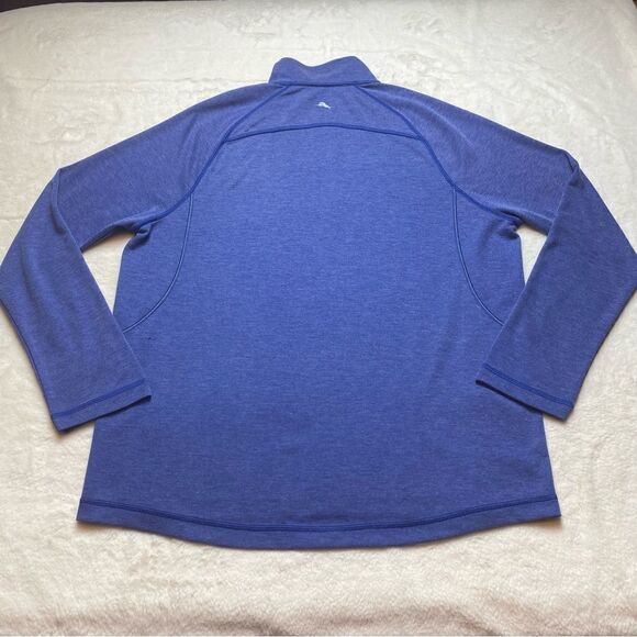 Tommy Bahama Blue 1/4 Zip Sweatshirt Size Small - Picture 2 of 12
